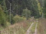 Der Triebwagen T 1 Zeug Christe, mit Beiwagen B 2 und Lok Lina pendelt am 26/09/10 zwischen den zwei Trossingen Bahnhfe.